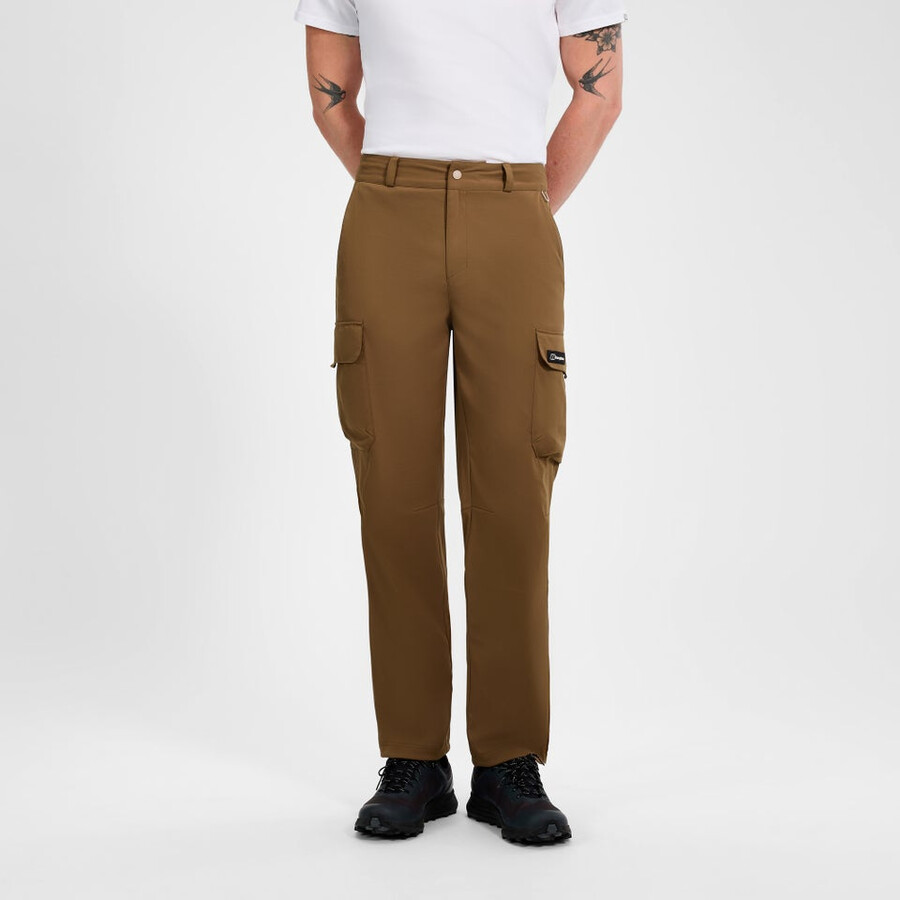 mens everyday cargo pant - brown berghaus