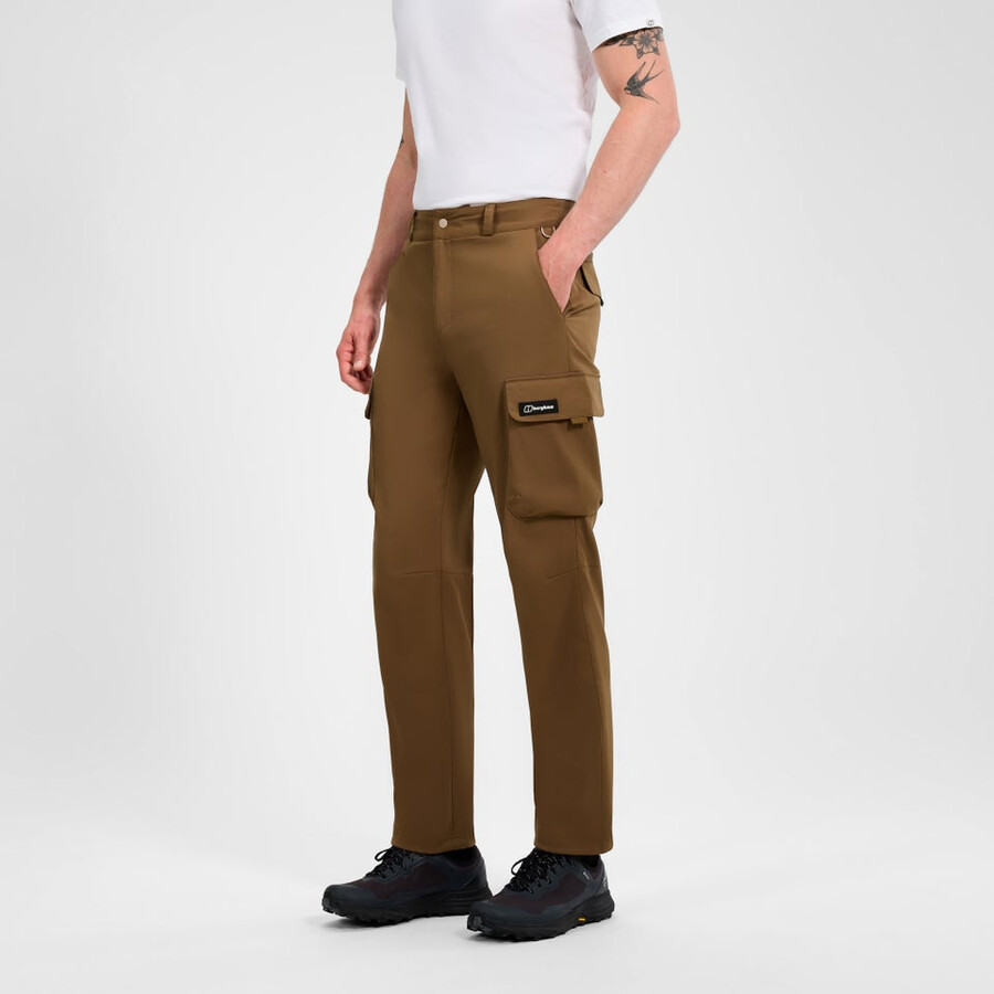 mens everyday cargo pant - brown berghaus