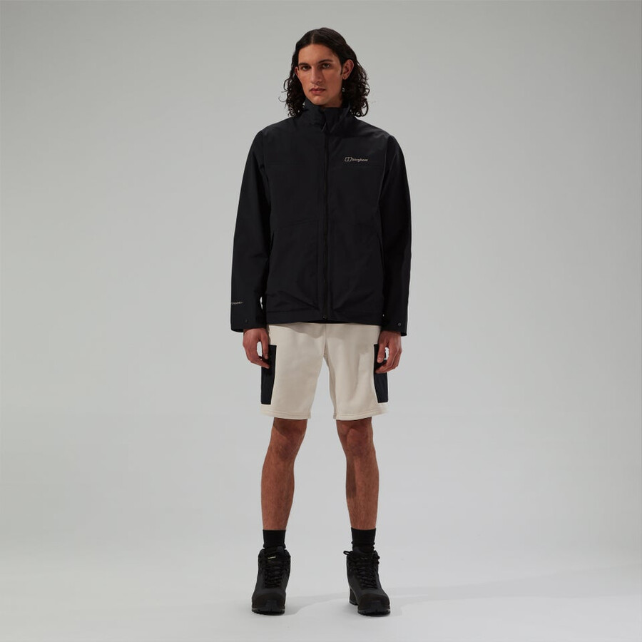mens woodwalk waterproof jacket black berghaus