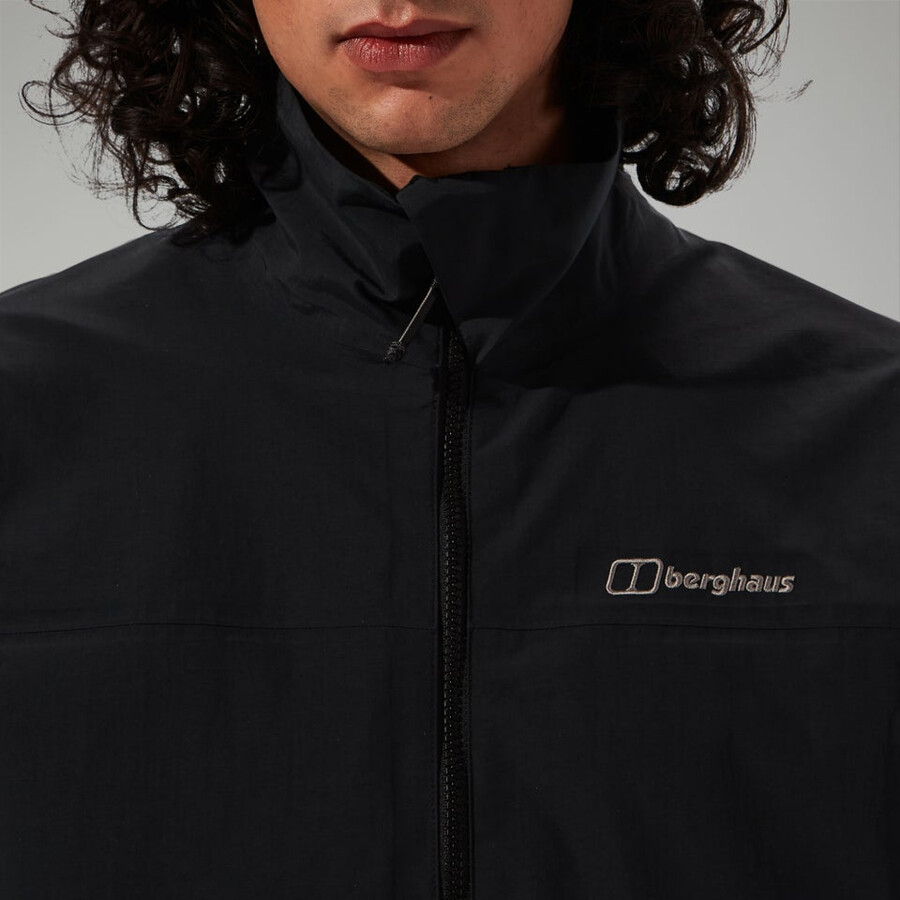 mens woodwalk waterproof jacket black berghaus
