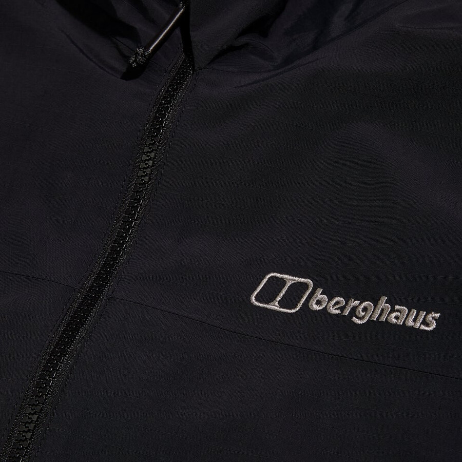 mens woodwalk waterproof jacket black berghaus
