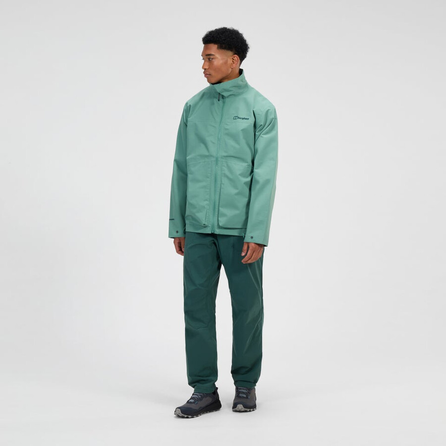 mens woodwalk waterproof jacket - green berghaus
