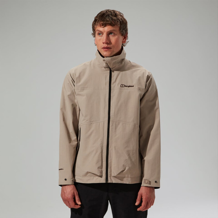 mens woodwalk waterproof jacket - grey berghaus