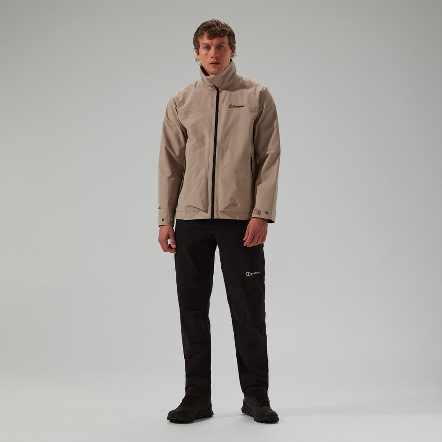 mens woodwalk waterproof jacket - grey berghaus