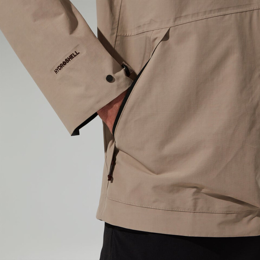 mens woodwalk waterproof jacket - grey berghaus