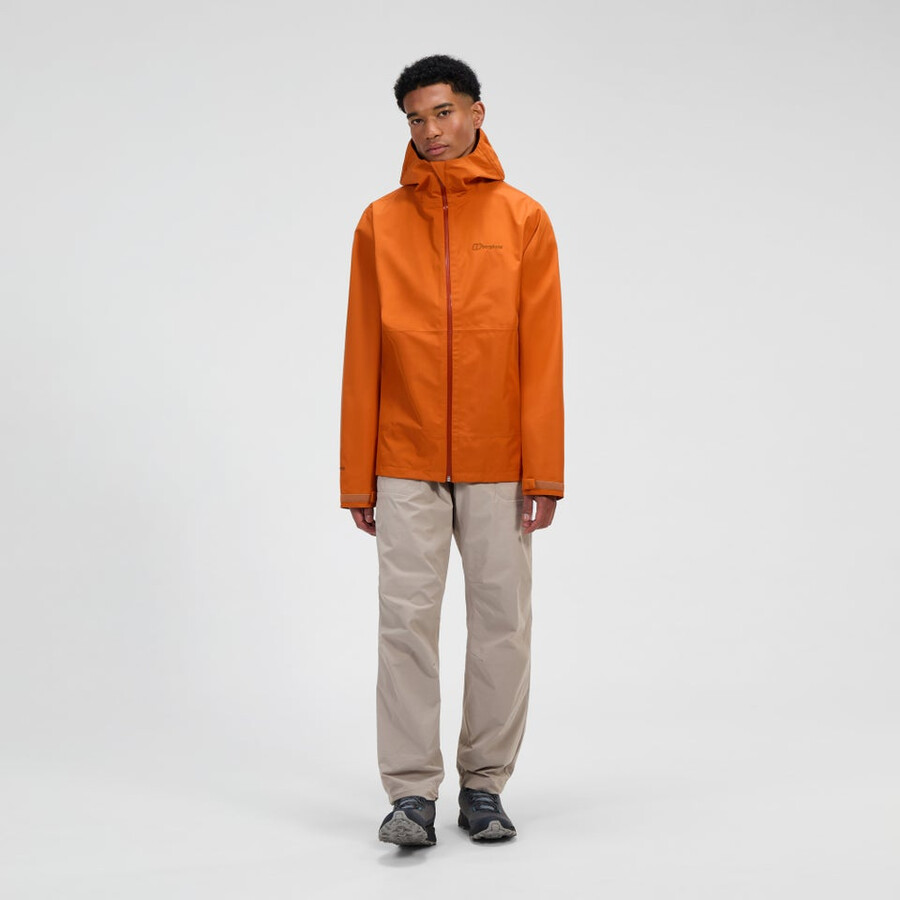 mens bramblfell interactive gore-tex waterproof jacket - orange berghaus