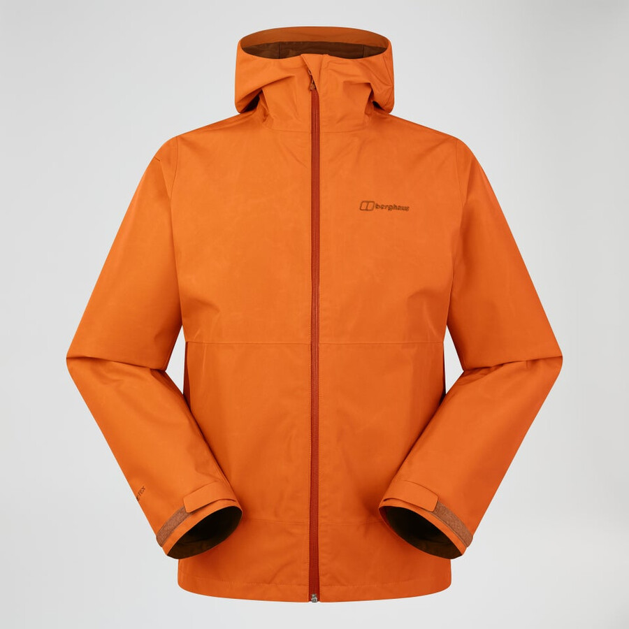 mens bramblfell interactive gore-tex waterproof jacket - orange berghaus