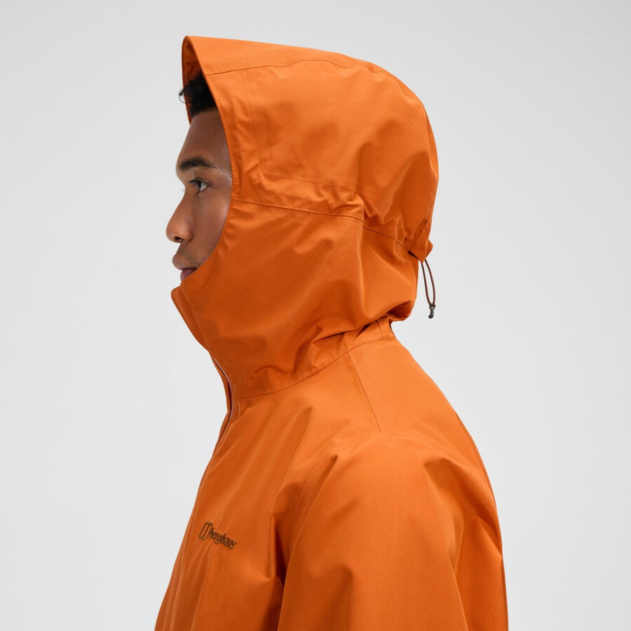 mens bramblfell interactive gore-tex waterproof jacket - orange berghaus