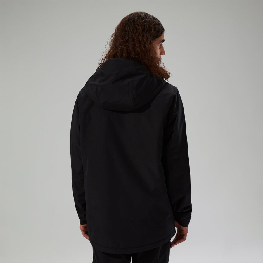 mens deluge pro 3.0 insulated waterproof jacket - black berghaus