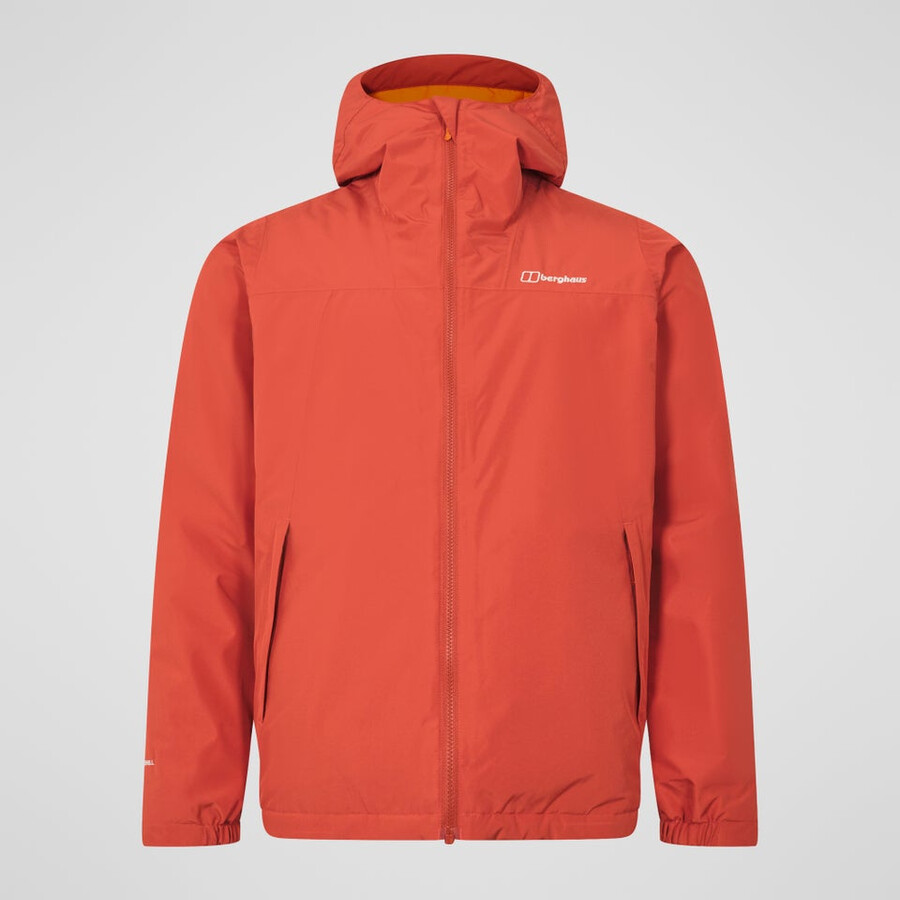 mens deluge pro 3.0 insulated jacket - orange berghaus