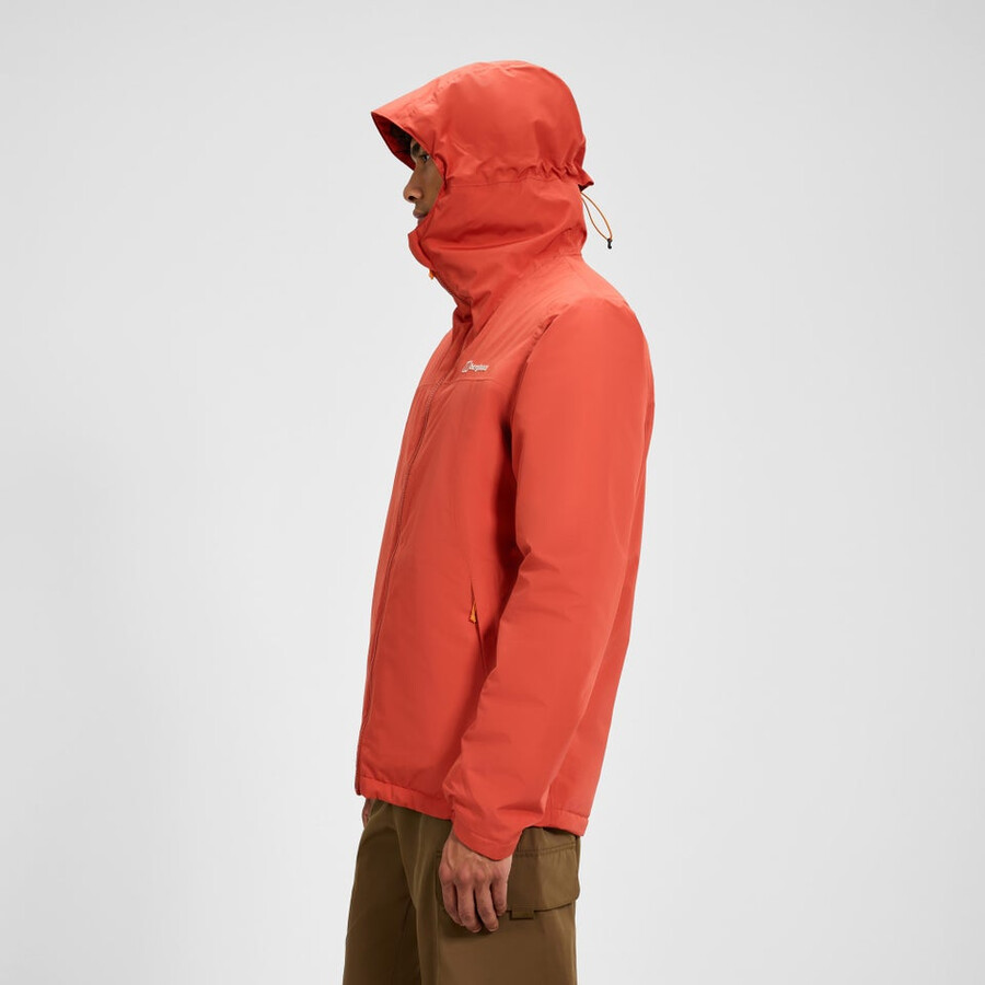 mens deluge pro 3.0 insulated jacket - orange berghaus