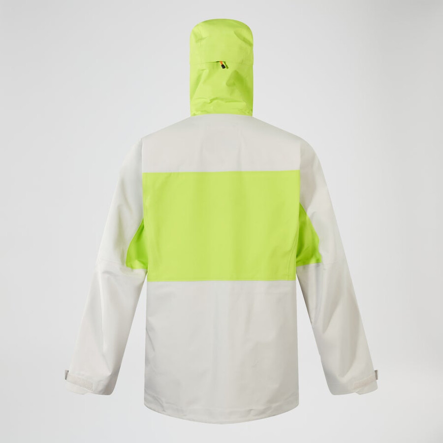 mens ridge-seeker gore-tex waterproof jacket - greyyellow berghaus