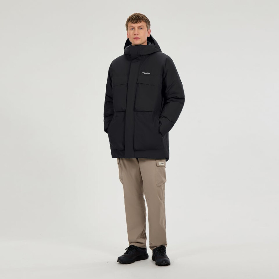 mens fernly gore-tex down parka - black berghaus