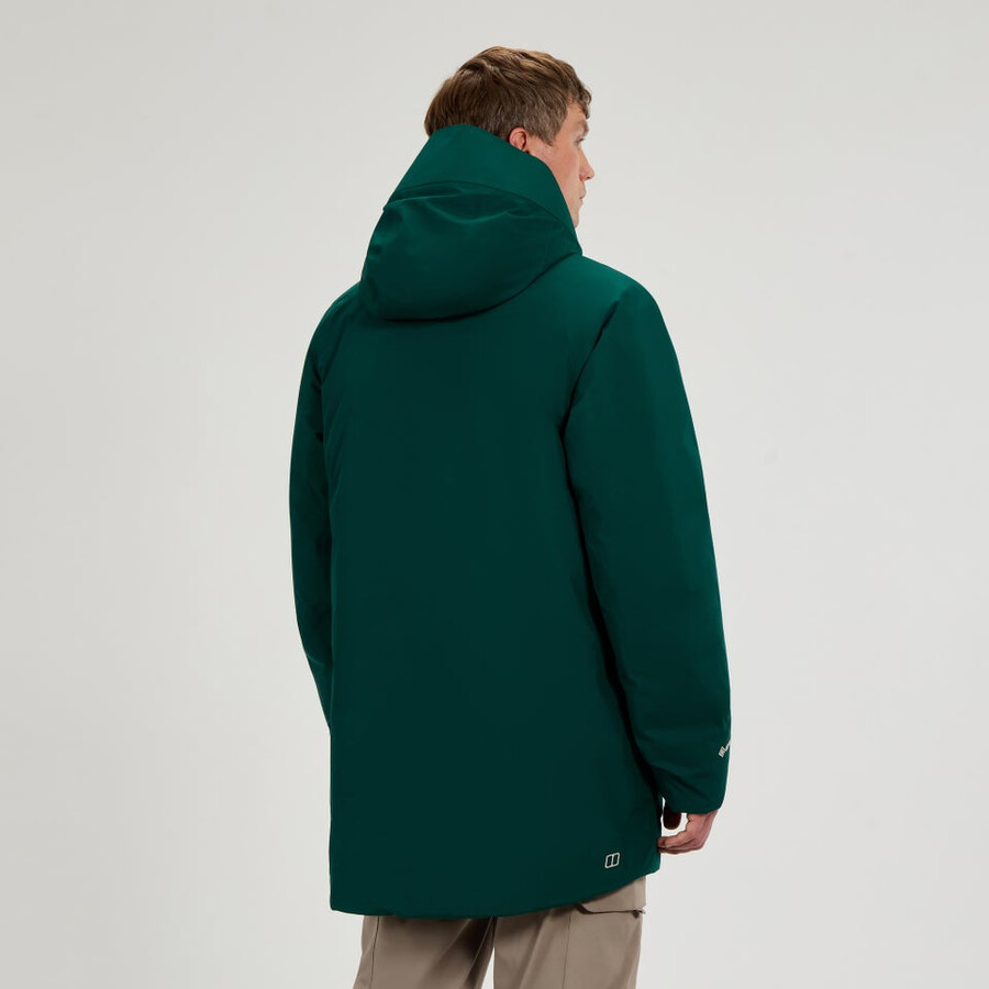 mens fernly gore-tex down parka - green berghaus