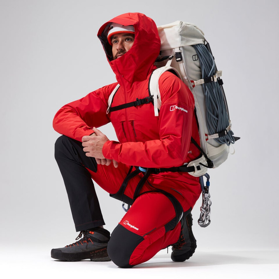 mens mtn guide alpine pro gore-tex jacket - red berghaus