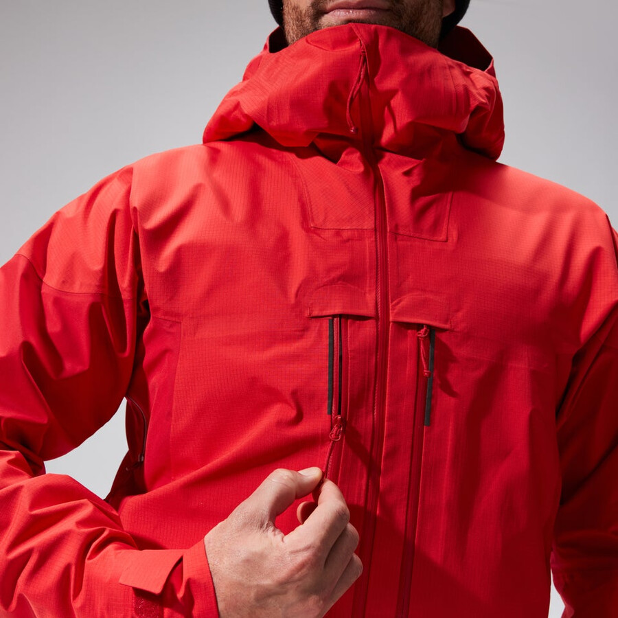 mens mtn guide alpine pro gore-tex jacket - red berghaus