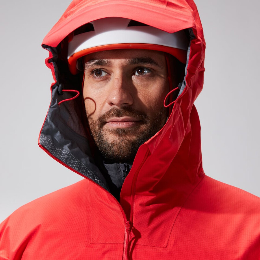 mens mtn guide alpine pro gore-tex jacket - red berghaus