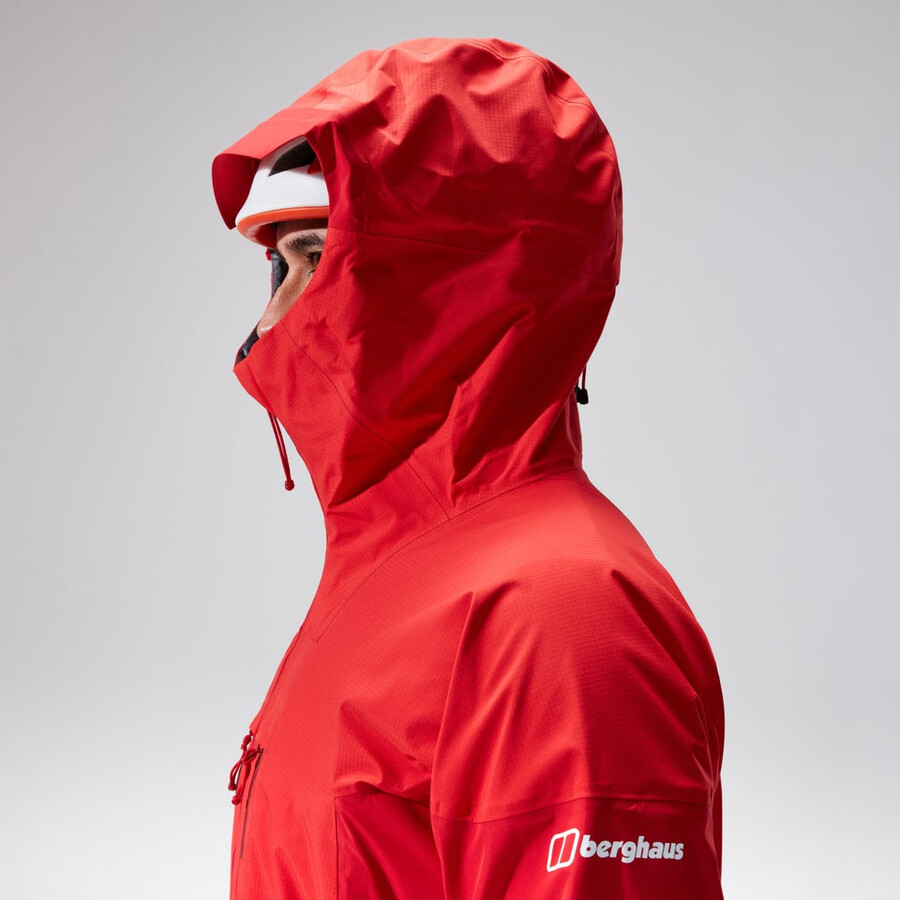 mens mtn guide alpine pro gore-tex jacket - red berghaus