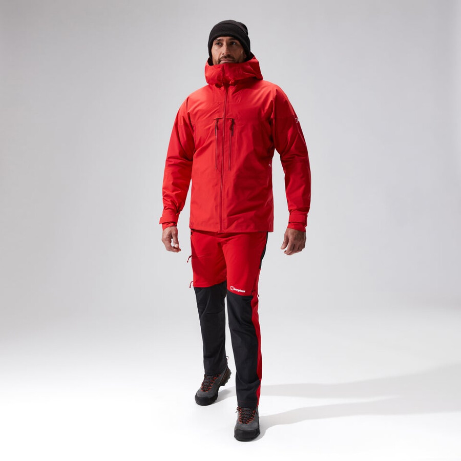 mens mtn guide alpine pro gore-tex jacket - red berghaus