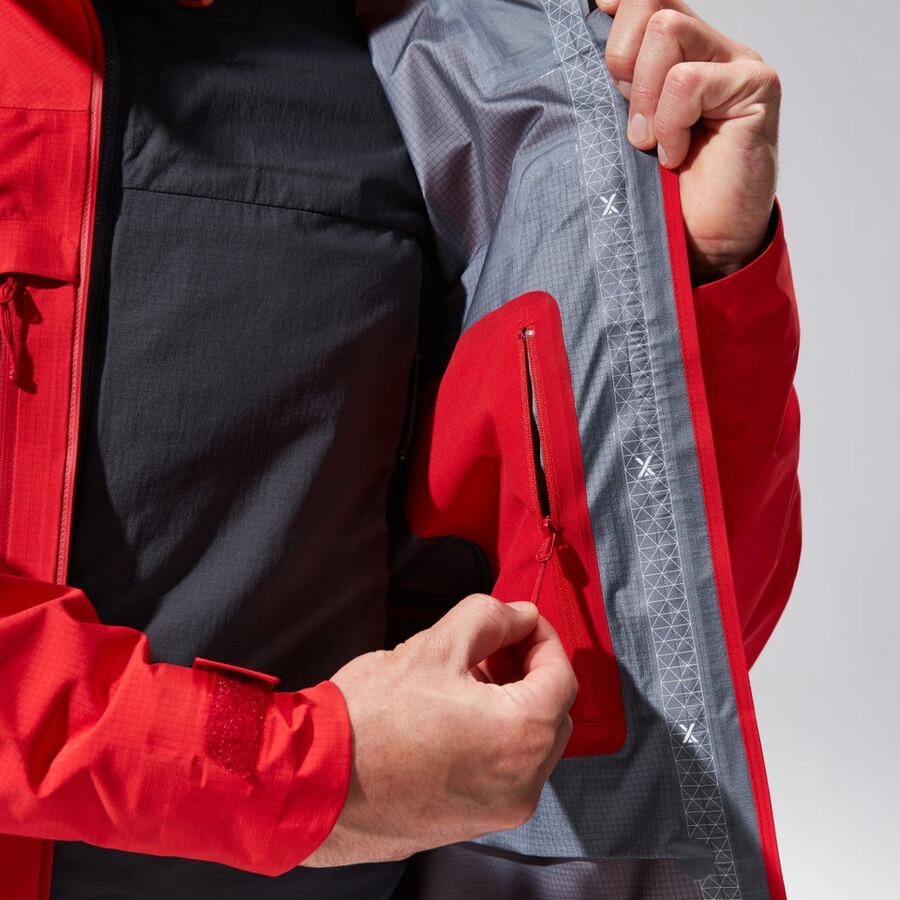 mens mtn guide alpine pro gore-tex jacket - red berghaus