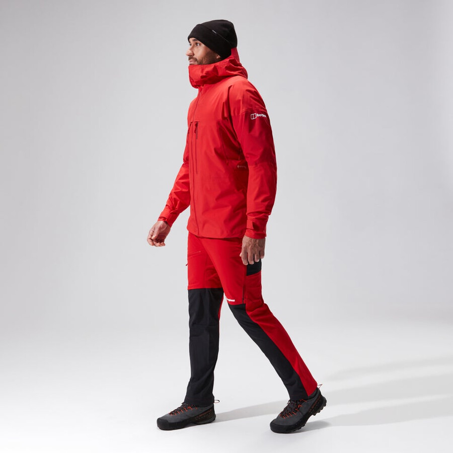 mens mtn guide alpine pro gore-tex jacket - red berghaus