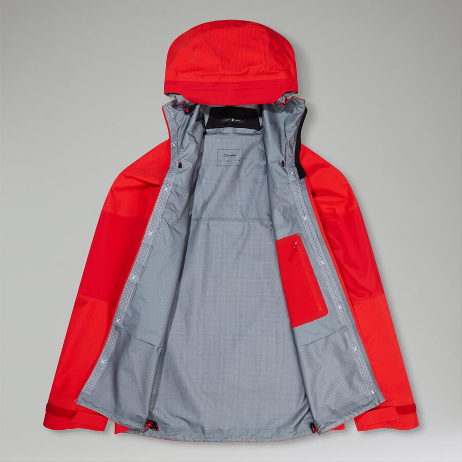mens mtn guide alpine pro gore-tex jacket - red berghaus