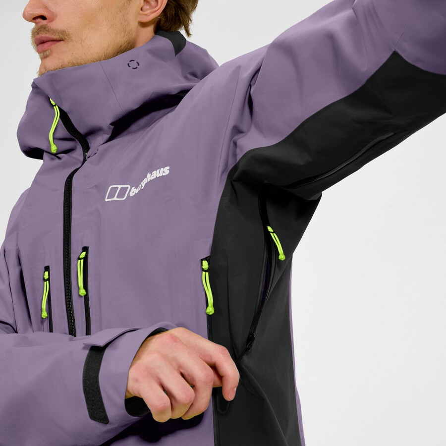 mens extrem vanguard gore-tex jacket - purple berghaus