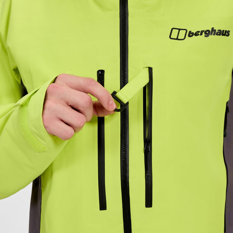 mens extrem vanguard gore-tex jacket - yellowpurple berghaus