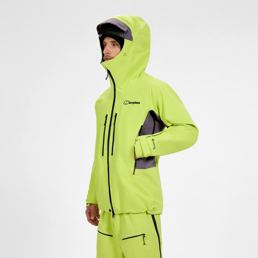 mens extrem vanguard gore-tex jacket - yellowpurple berghaus