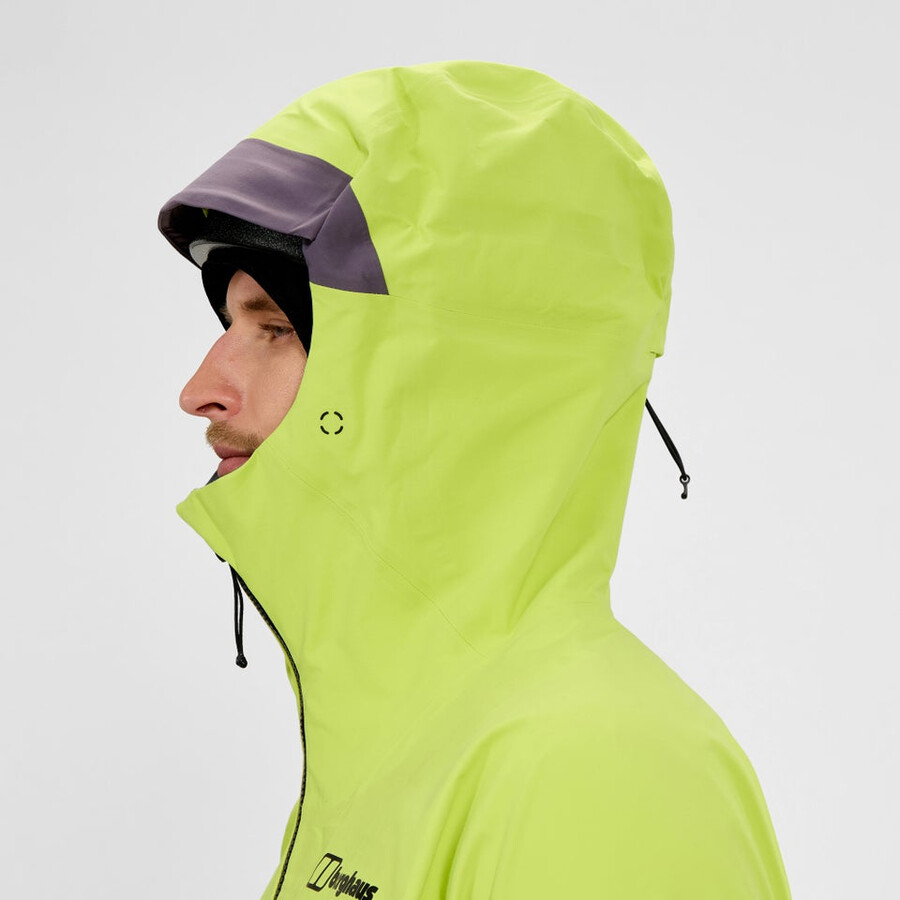 mens extrem vanguard gore-tex jacket - yellowpurple berghaus