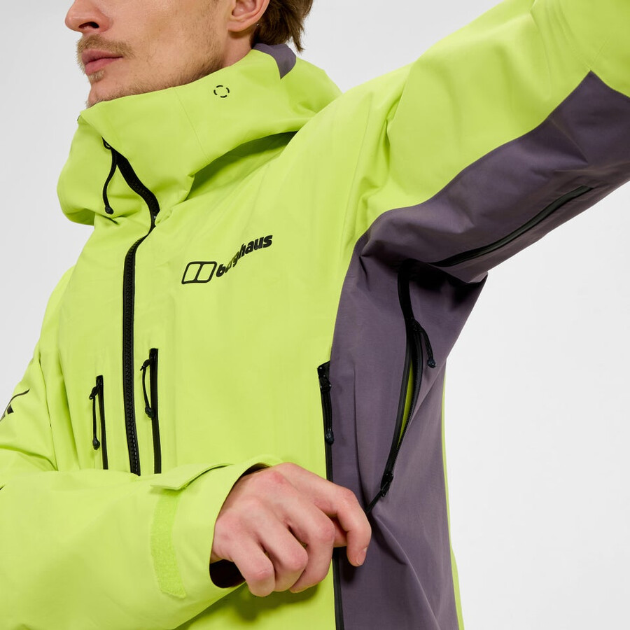 mens extrem vanguard gore-tex jacket - yellowpurple berghaus