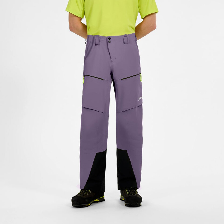 mens extrem vanguard gore-tex pant - purple berghaus