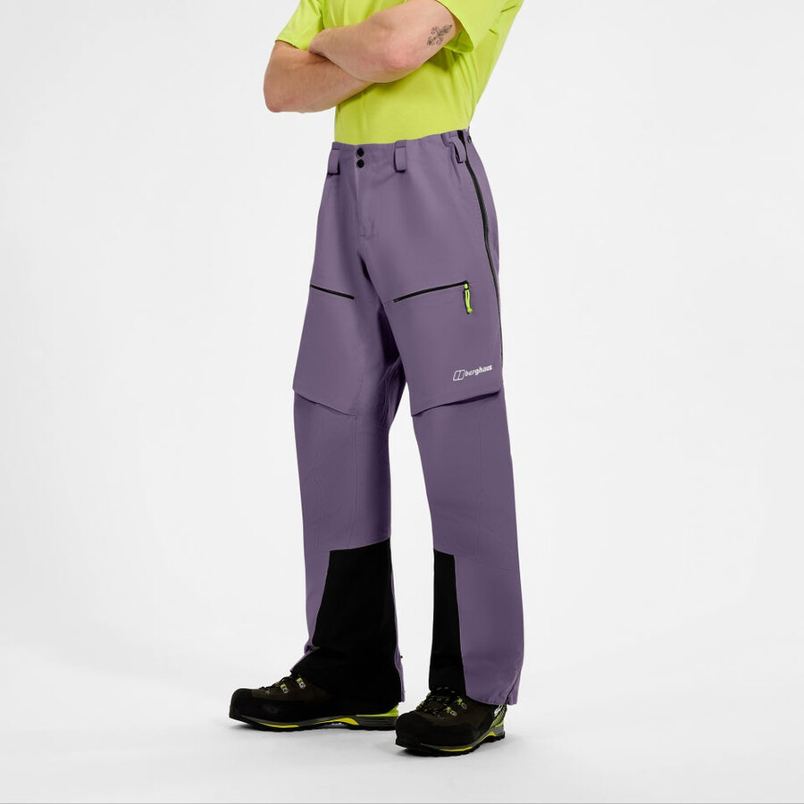 mens extrem vanguard gore-tex pant - purple berghaus