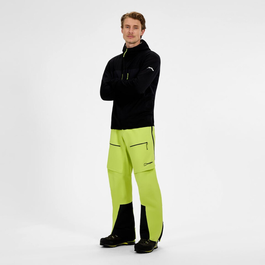 mens extrem vanguard gore-tex pant - yellow berghaus