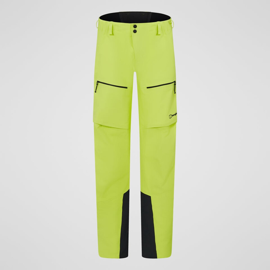 mens extrem vanguard gore-tex pant - yellow berghaus
