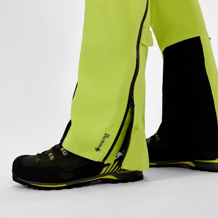 mens extrem vanguard gore-tex pant - yellow berghaus