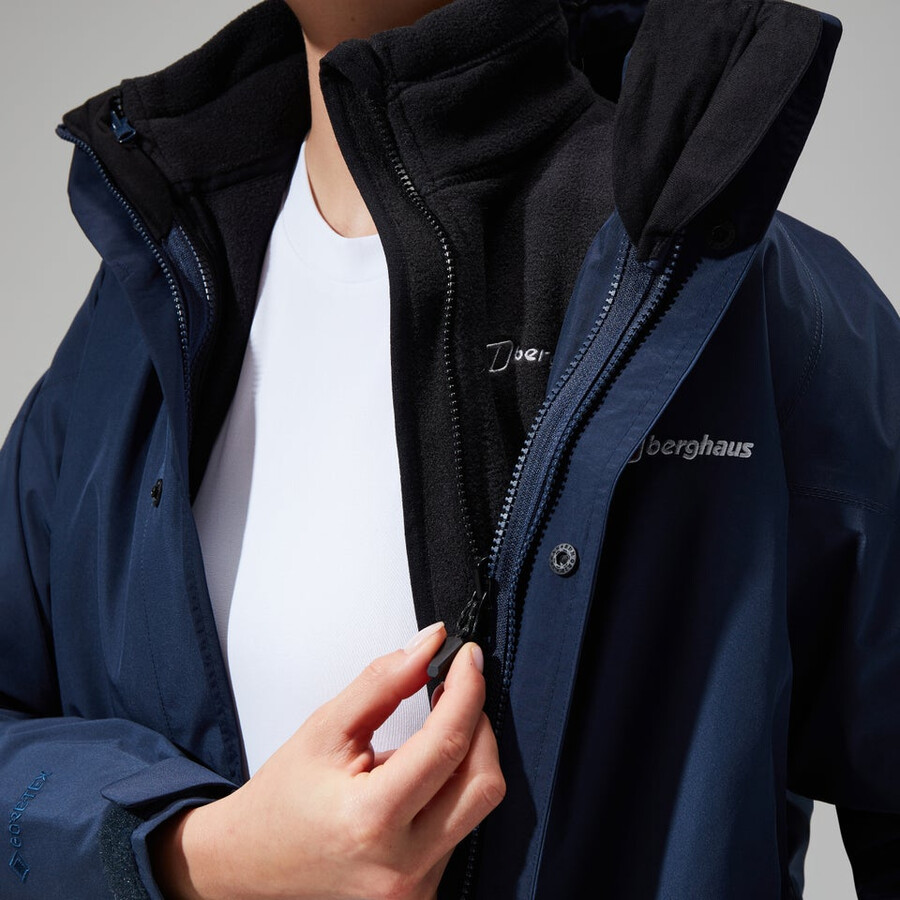 womens prism polartec interactive jacket - black berghaus