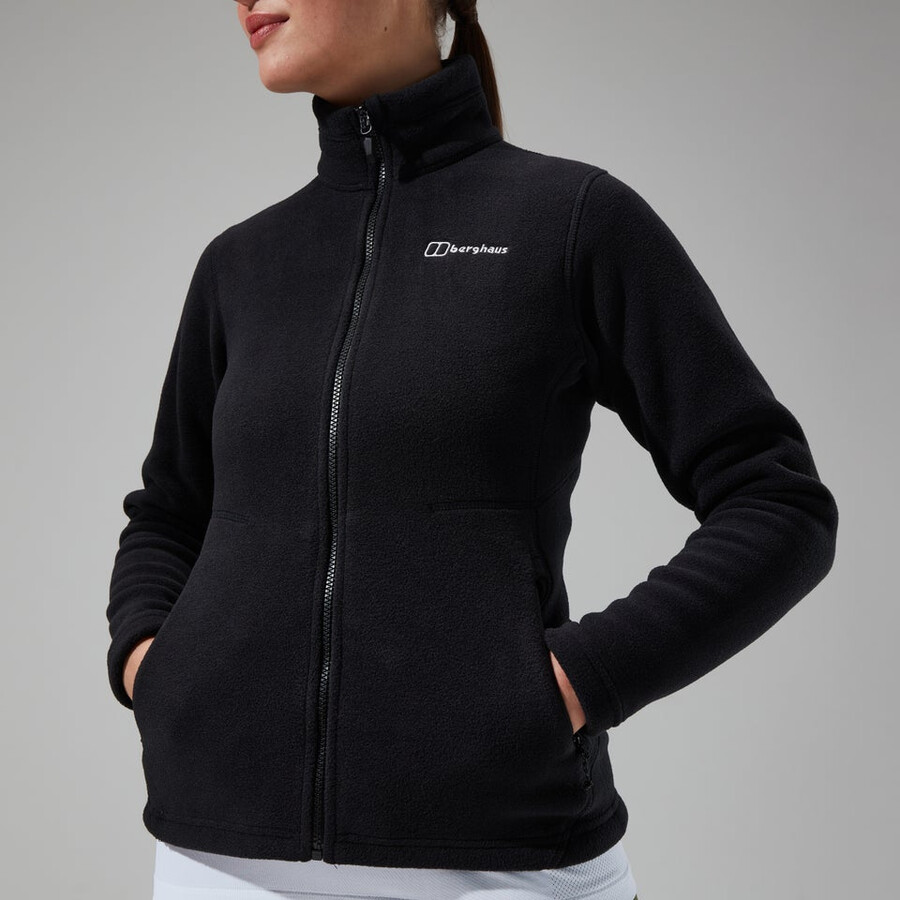 womens prism polartec interactive jacket - black berghaus