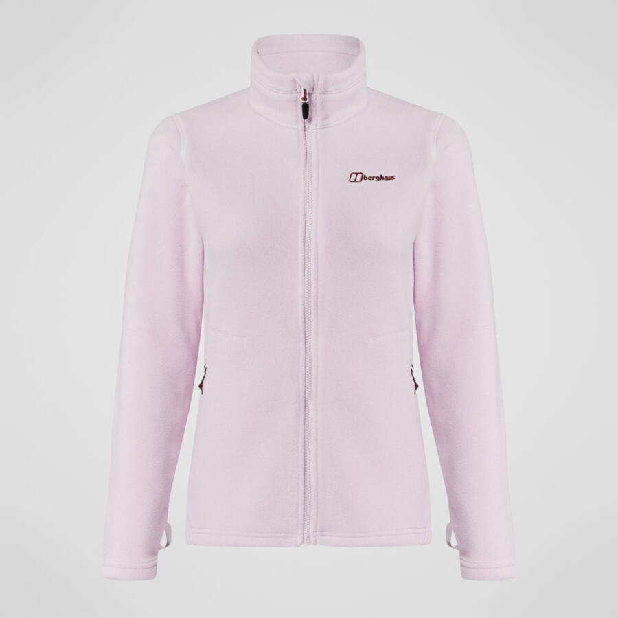 womens prism interactive polartec fleece jacket - pink berghaus
