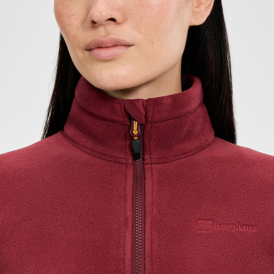 womens prism interactive polartec fleece jacket - red berghaus