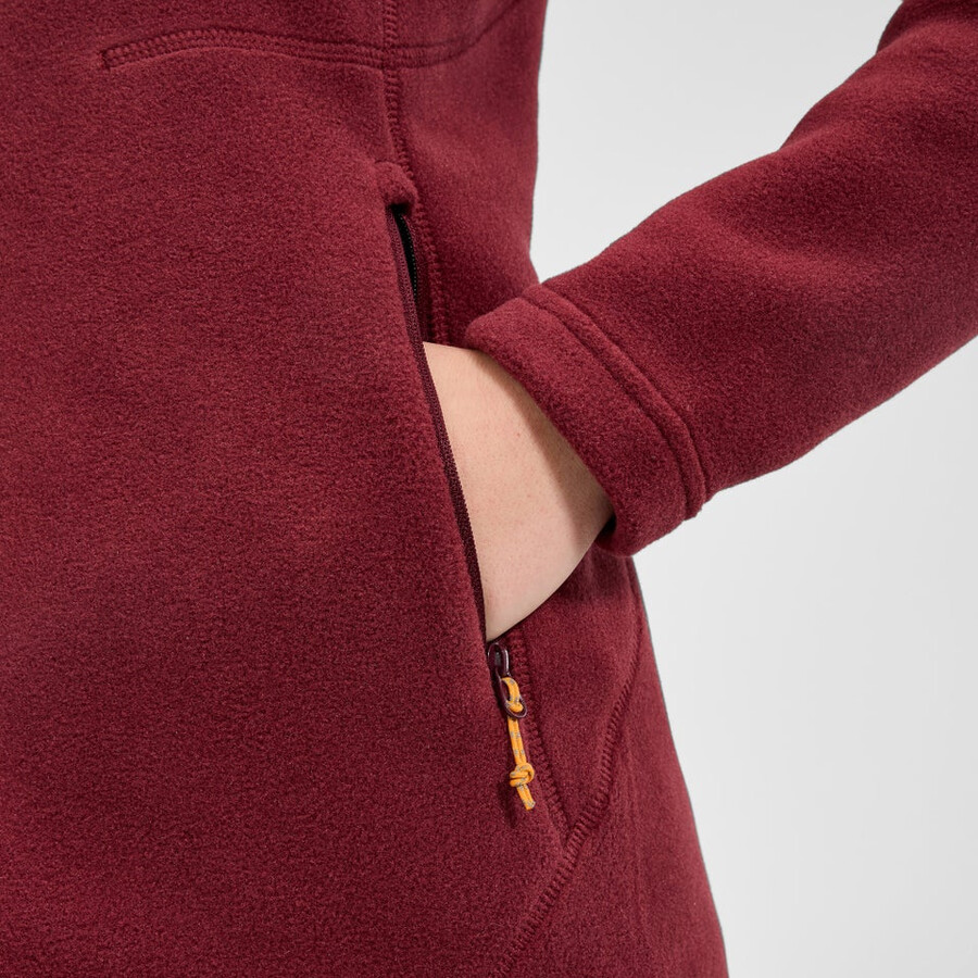 womens prism interactive polartec fleece jacket - red berghaus