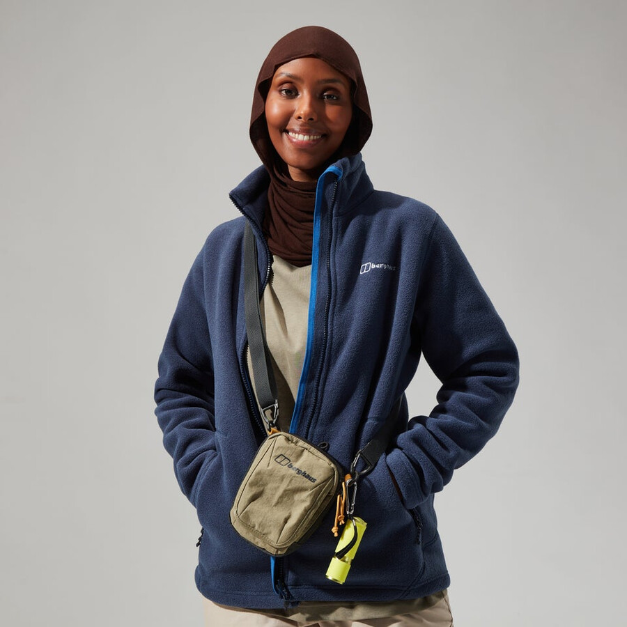 womens prism polartec interactive jacket - dark blue berghaus