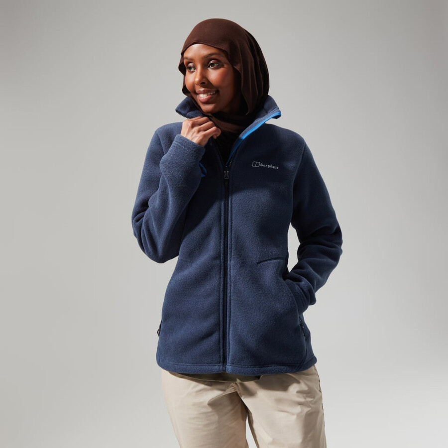 womens prism polartec interactive jacket - dark blue berghaus