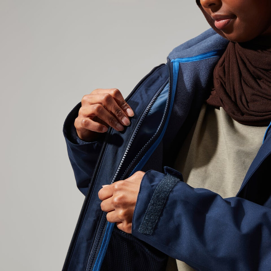 womens prism polartec interactive jacket - dark blue berghaus