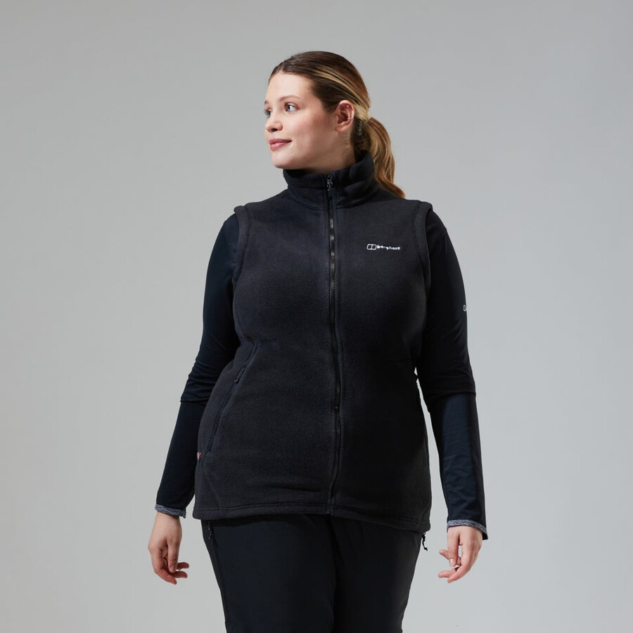 womens prism polartec interactive vest - black berghaus