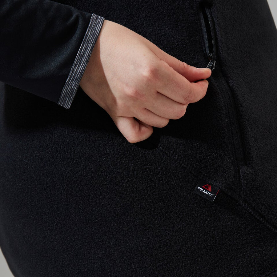 womens prism polartec interactive vest - black berghaus