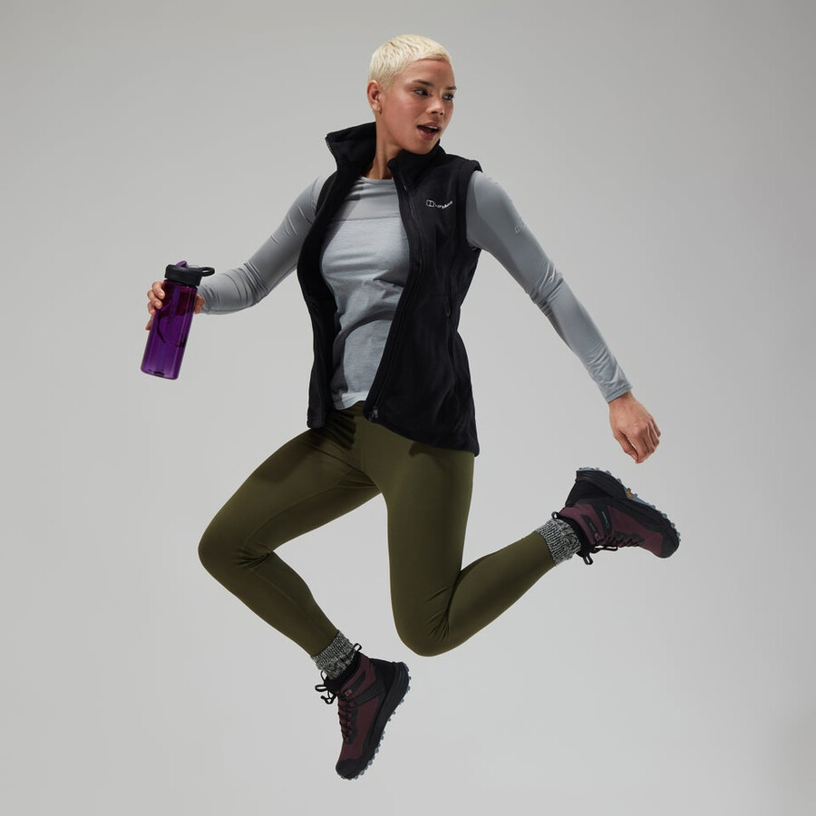 womens prism polartec interactive vest - black berghaus