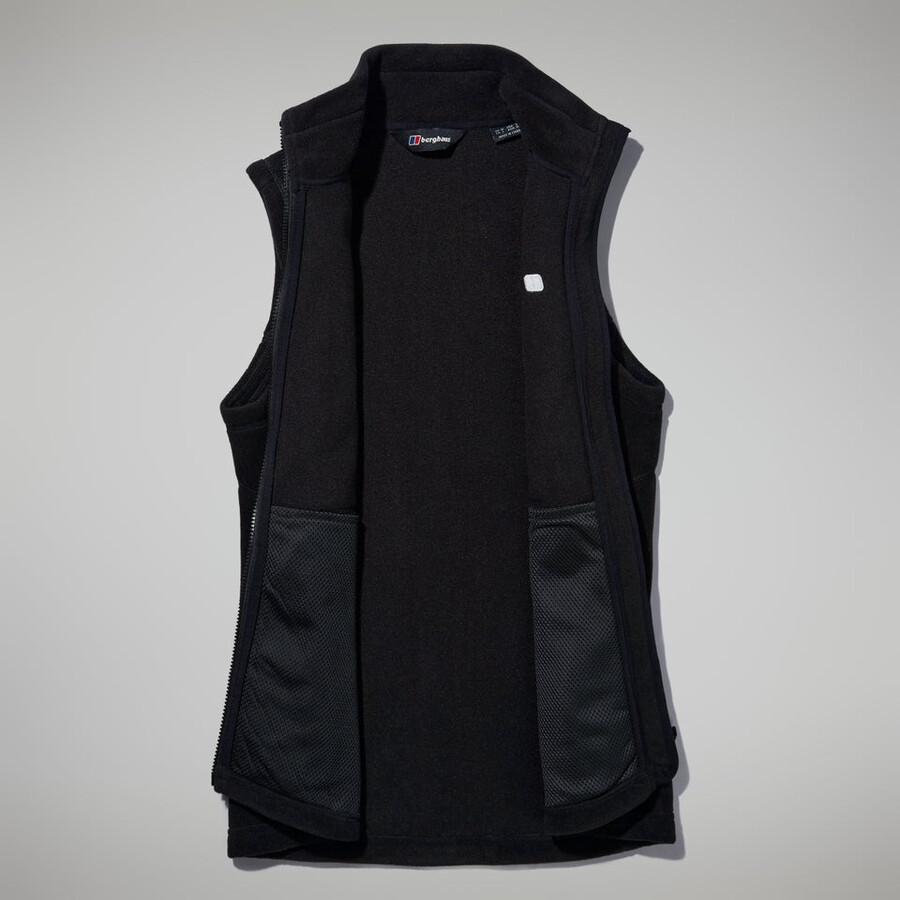 womens prism polartec interactive vest - black berghaus
