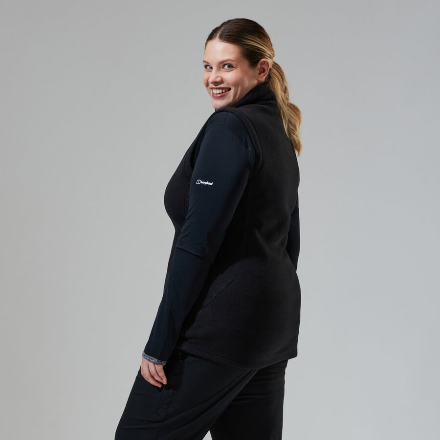 womens prism polartec interactive vest - black berghaus