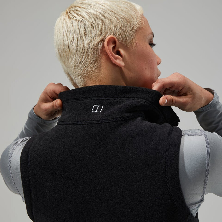 womens prism polartec interactive vest - black berghaus